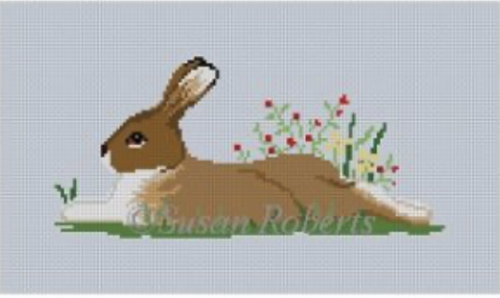 Rabbit in Flowers